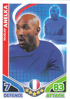 Nicolas Anelka France 2010 World Cup Match Attax #90